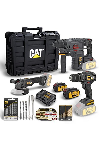 Cat DXK302 DX1010 + DX2150 + DX3131 3 Parça Kombo Set + 39 Parça Aksesuar Seti
