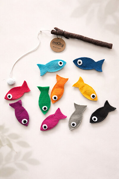 Moory Keçe Renkli Balık Tutma / Olta Oyunu / El Göz Koordinasyonu