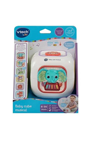 VTech Baby Busy Learners – Cub de Activități Muzical Roz (Franceză)