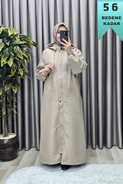 Elmas Tesettür Women's Clothing Plus Size Drawstring Waist Full Length Quilte...