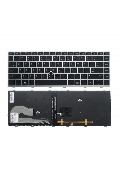 OEM Tastatură laptop HP Elitebook 745 840 846 G5 G6 pointer argintiu iluminată
