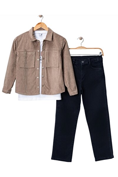 BEGONYA BEBECE KIDS Men's Holiday 3-Piece Set Pants Shirt T-Shirt