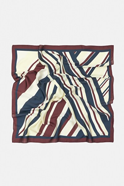 Pull & Bear Çizgili saten yüzeyli bandana