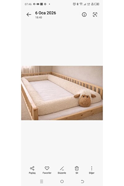 zabonti home 420 cm Kuzu Teddy Bed Edge Protection
