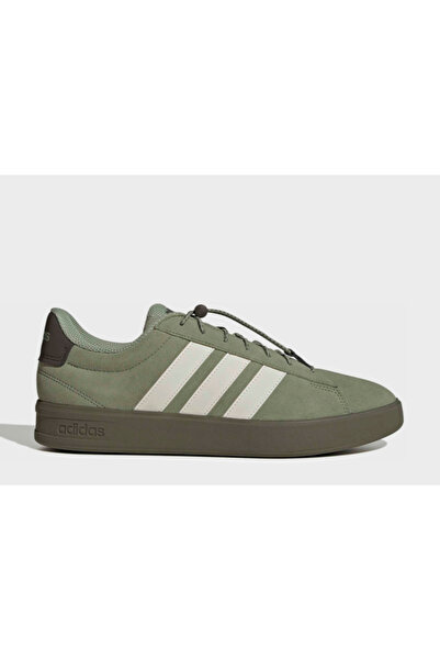 adidas Grand Court 3.0 Striped Detailed Lace-Up Sneakers Jq7297