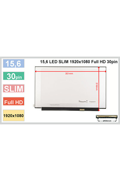 OEM Ecran laptop 15.6 inch 1920x1080 Full HD IPS NV156FHM-N48 fără suporturi ...