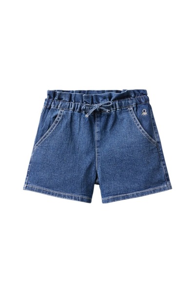Benetton Kız Çocuk Denim Çocuk Şort 4XA2G900Q