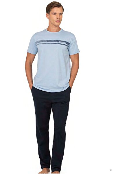 Pierre Cardin Cotton, Men's T-Shirt & Pajama Set, Barcode Printed, Short Slee...