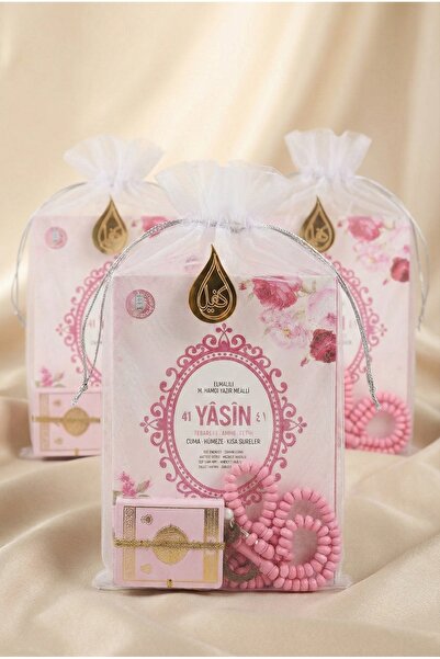 kefilhac Tül Kesede Mini Kuran, Tesbih Ve Yasin Seti 3 Adet Mevlüt Hac Umre H...