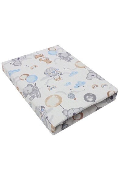 PRICHINDEL Sheet, Cotton, Koala with Balloon, Multicolor, 120x60 cm