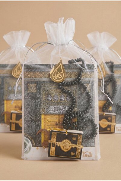 kefilhac Tül Kesede Mini Kuran, Tesbih Ve Yasin Seti 3 Adet Mevlüt Hac Umre H...