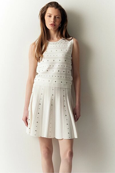 BSB TAŞLI MİNİ ÖRGÜ ETEK