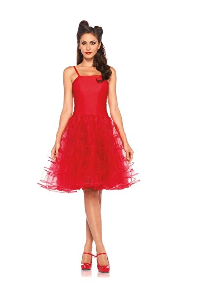 Leg Avenue Red lace dress with tulle skirt Size: S/M