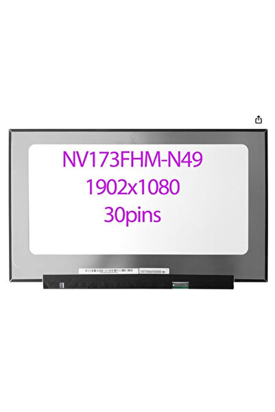 OEM Ecran laptop 17,3 inch subțire Full-HD 1920x1080 NV173FHM-N49 30 pini făr...