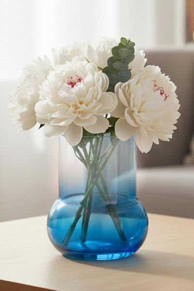 Oduman Dekoratif Elma Formlu Şeffaf Cam Vazo - Minimalist Çiçek Vazosu 11 CM ...