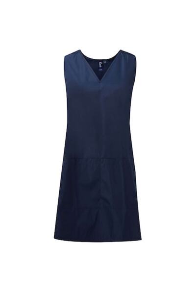 OEM Reversible apron, V-neck, navy blue, L/XL