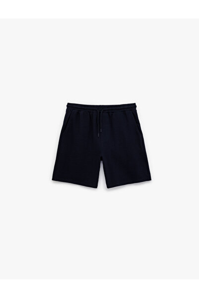 Koton Men'S Navy Drawstring Shorts