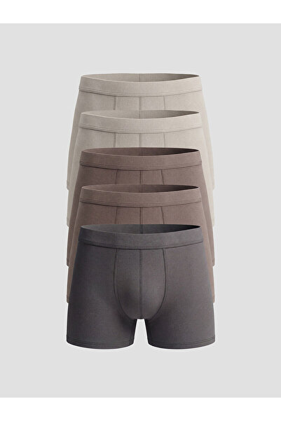 LC Waikiki Peak New Season Standard Fit Cotton Flexible Men's Boxer 5-Pack