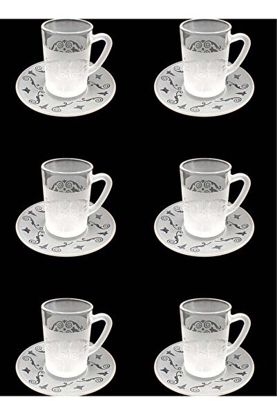 Kudu Arts أكواب شاي KuduArts 116 فنية من الرمل، 6 قطع