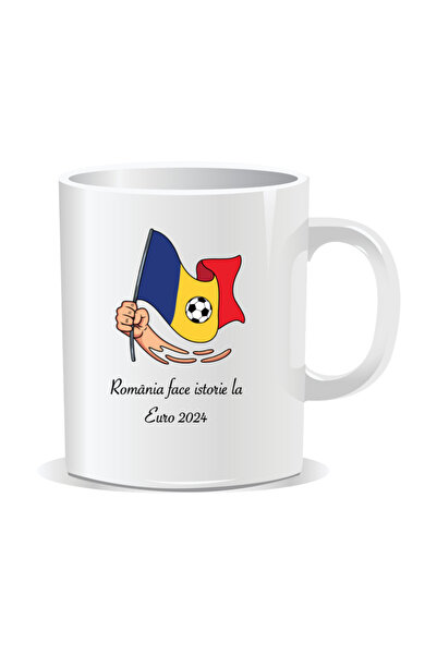 OEM Personalized mug with messages for Romanian fans, Romania makes history a...