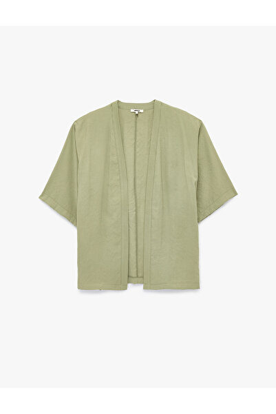 Koton Women'S Khaki Viscose Kimono