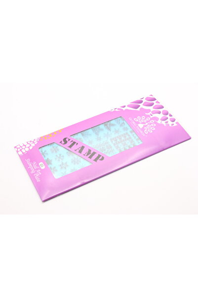 global fashion Set de 3 unități: Matrita pentru stampila unghii de Anul Nou #...