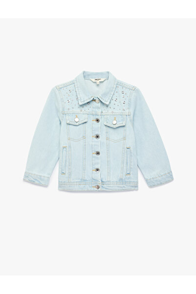 Koton Girl'S Light Indigo Jean Jacket