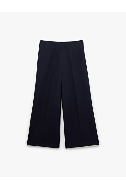 Koton Women'S Navy Wide Leg Pants