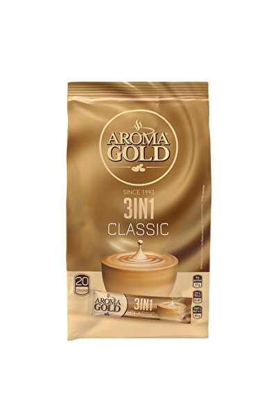 AROMA GOLD عبوة كلاسيكية 3 في 1، 170 غرام، 10 وحدات