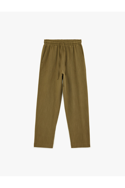 Koton Women'S Khaki Carrot Pants