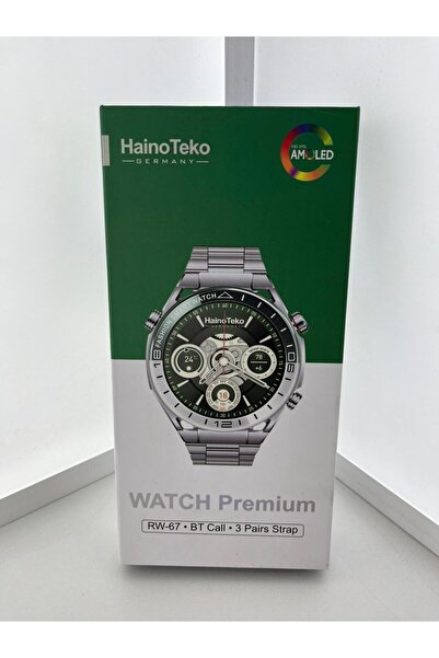 Lizbon HainoTeko RW-67 AMOLED Ekran 3 Kordonlu Premium Akıllı Saat