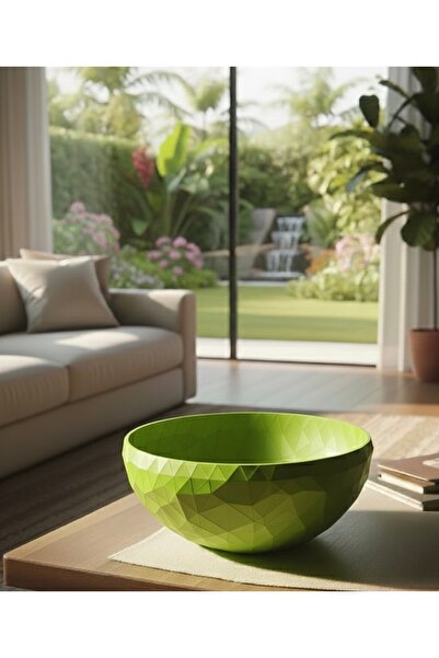 AMB TASARIM TARIM Kristal Kesim Formlu Elmas Desenli Dekoratif Kase