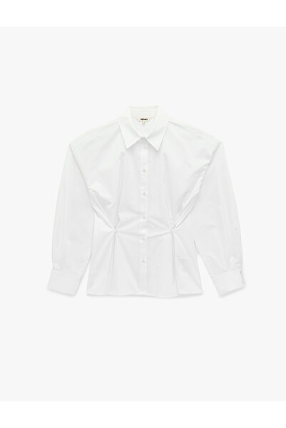 Koton قميص بوبلين نسائي مقاس كبير