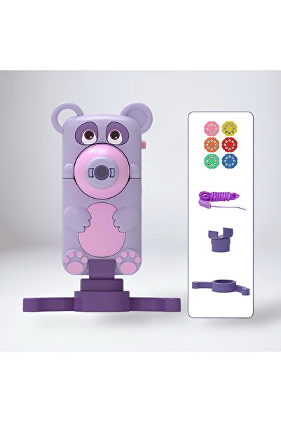 Universul Jucăriilor Proiector copii Ursuleț Mov cu 6 discuri – Cameră de pro...