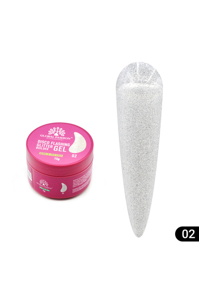 global fashion Set de 2 unități: Gel pentru modelarea unghiilor 15 gr, Disco ...