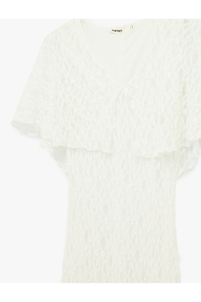 Koton Women'S White Lace Dress