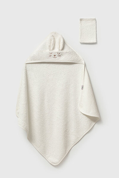 Bubbles 100% Cotton Eoke Tex Certified Cute Rabbit Bagged Baby Towel Swaddle Set