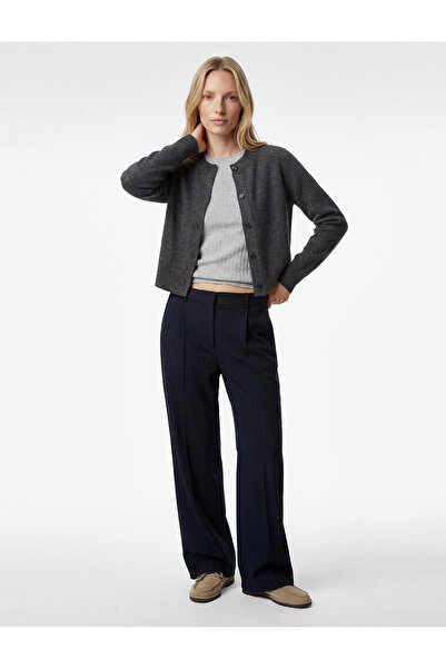 Koton Women'S Navy Stripe Striped Pants