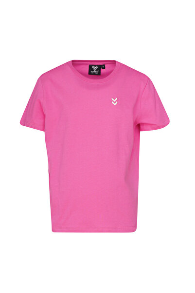 hummel تي شيرت بولس كيدز للأطفال باللون الوردي برقبة دائرية