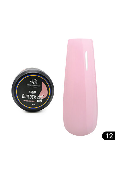 global fashion Gel pentru modelarea unghiilor 50 g, Color Builder Gel 12- Str...