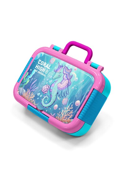 Coral High Παιδικό μπολ φαγητού από ανοξείδωτο ατσάλι με σχέδιο μονόκερου και...
