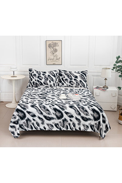 FIONNA.RO Cocolino Blanket + 2 Pillowcases - Leopard Grey