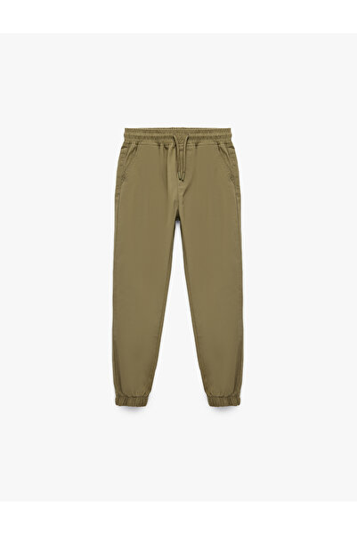 Koton Boy'S Green Pocketed Jogger Trousers