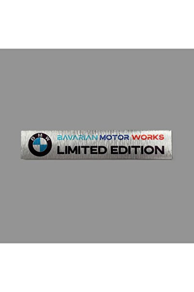 CRF BMW Bavarian Motor Works Limited Edition Metal Etiket 2x10 cm Arkası Yapı...