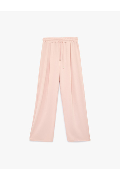 Koton Women'S Pink Wide Leg Pants