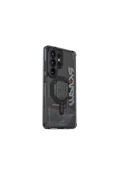 Skinarma Galaxy S26 Ultra Kılıf M-safe Uyumlu Yazı Desenli Airbag Tasarımlı S...