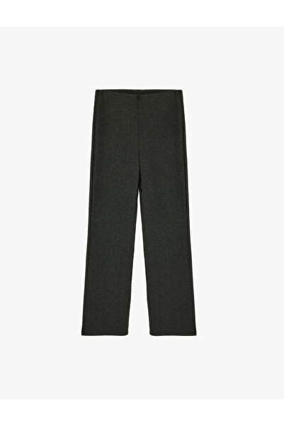 Koton Women'S Anthracite Slim Fit Trousers