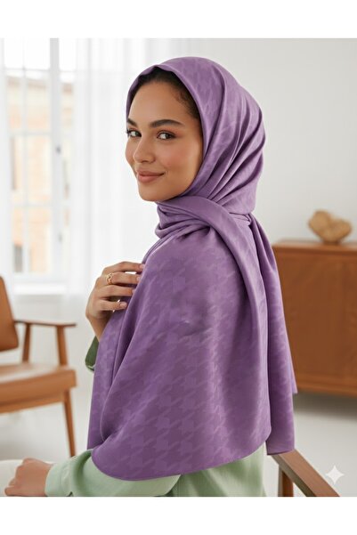 Venom Boutique Bijouterie Accessory Houndstooth Patterned Silk Jacquard Shawl...