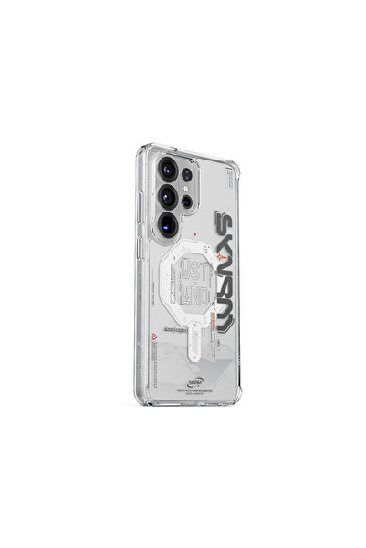 Skinarma Galaxy S26 Ultra Kılıf M-safe Uyumlu Yazı Desenli Airbag Tasarımlı S...