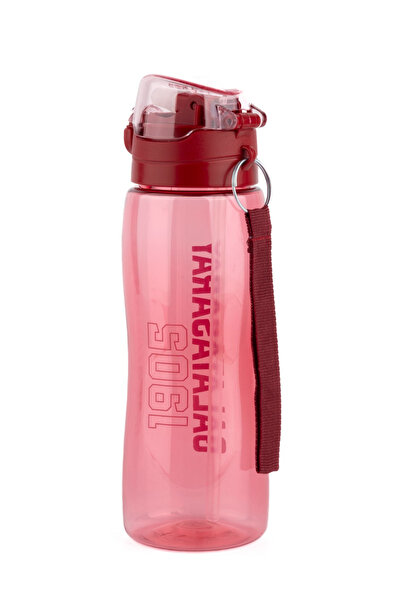 Galatasaray Lisanslı Logolu 700 ML Pipetli Kapaklı Okul Suluğu Matarası